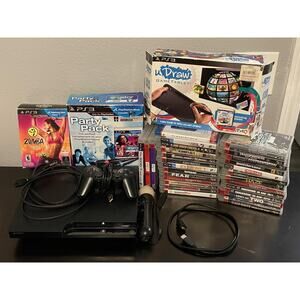 Sony PlayStation 3 CECH-2001A 120GB Bundle 29 Games Console Restored Tested